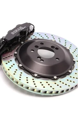 Dinan for Brembo Rear Brake Set - 2006-2013 BMW 3-Series Rear - Black Calipers - Drilled - E90/E92/E93 Direct From Factory