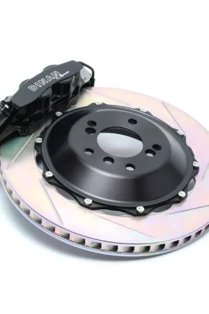 Genuine Dinan for Brembo Rear Brake Set - 2006-2013 BMW 3-Series Rear - Black Calipers - Slotted - E90/E92/E93