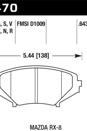Hawk Performance Hawk 04-09 RX8 HP+ Street Front Brake Pads (D1009) Buy Direct