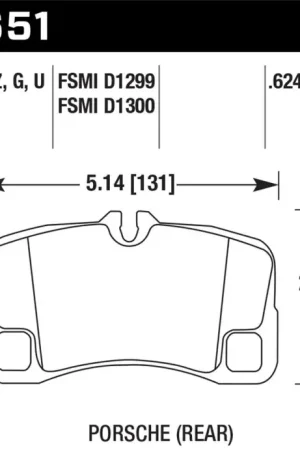 Super Sale Hawk Performance Hawk 07-08 Porsche 911 Turbo/911 GT3/911 GT3 CUP Rear DTC-60 Race Brake Pads