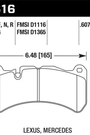 Hawk Performance Hawk 08-09 Lexus IS-F HPS Street Front Brake Pads Limited Edition