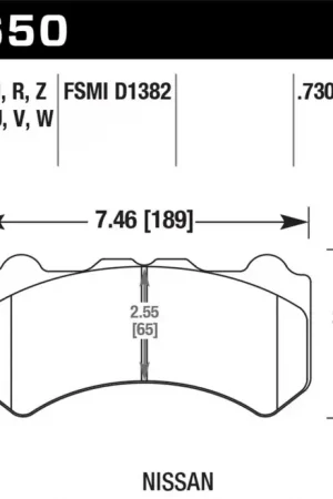 Hawk Performance Hawk 09-11 Nissan GT-R Performance Ceramic Street Front Brake Pads Professional Grade