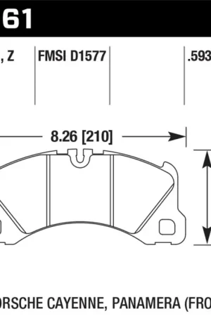 Special Offer Hawk Performance Hawk 10-13 Porsche Panamera / 12-15 CayennePerformance Ceramic Luxury & Touring Front Brake Pad