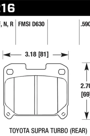 Weekend Sale Hawk Performance Hawk 93-98 Toyota Supra TT HPS 5.0 Street Rear Brake Pads