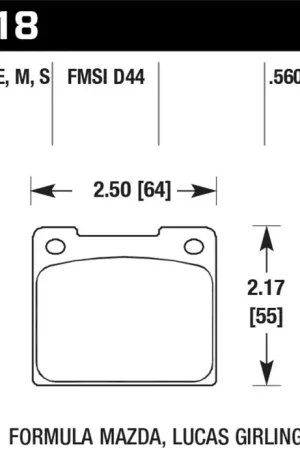 Bargain Hawk Performance Hawk Alcon 4R-Type / Alcon R-Type (Short Profile) Blue 9012 Race Brake Pads