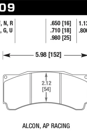 Hawk Performance Hawk AP Racing CP5810/5890/5895/6078 / Coleman Series IV DTC-70 Race Brake Pads Holiday Sale