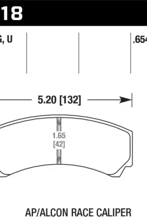 Limited Offer Hawk Performance Hawk AP Racing/Alcon DTC-70 Race Brake Pads