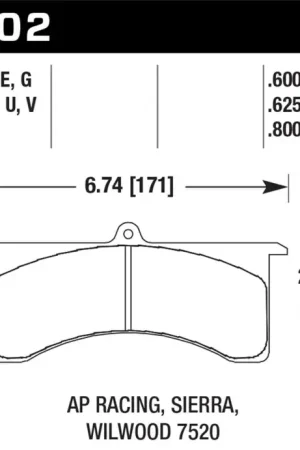 Hawk Performance Hawk Black Motorsports Brake Pads Mega Sale