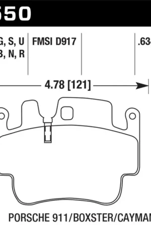 Sale Hawk Performance Hawk Porsche HPS Street Front Brake Pads