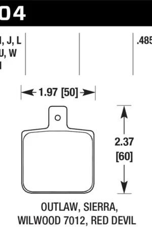 Big Sale Hawk Performance Hawk Sierra/Outlaw/Wilwood HPS Street Brake Pads