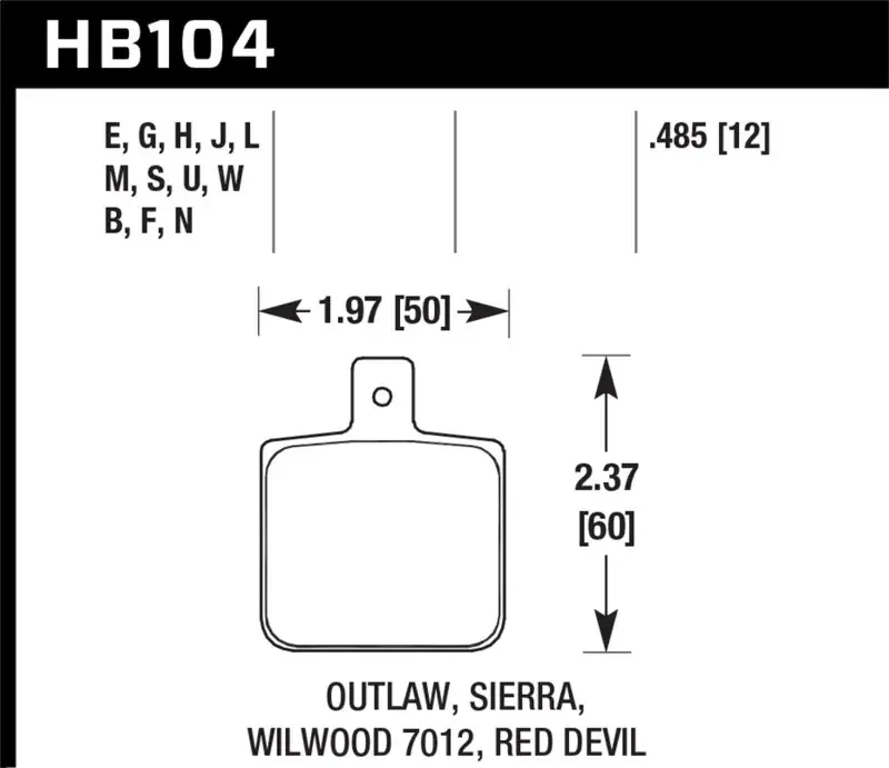 Big Sale Hawk Performance Hawk Sierra/Outlaw/Wilwood HPS Street Brake Pads