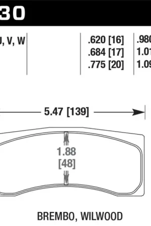 Hawk Performance Hawk Universal Brembo DTC-70 Race Brake Pads New Arrival