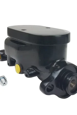 Proflow Master Cylinder Flat Top Aluminium Black 1.125in Bore Dual Bowl Ports Both side Fast Shipping