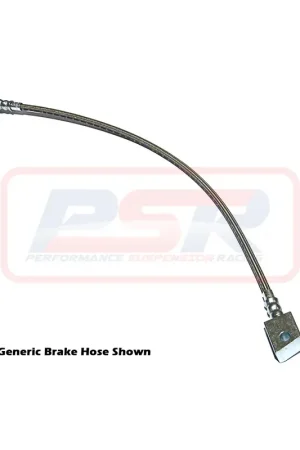 Worldwide Shipping Performance Suspension Racing Rear Braided Extended Brake Hose - SINGLE HOSE (Navara D22)