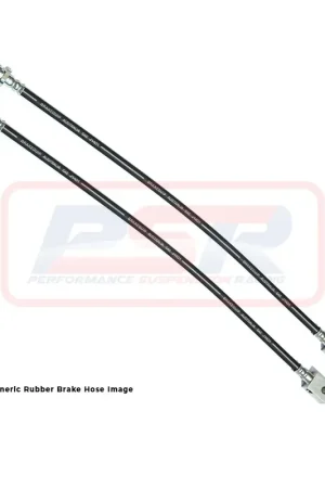 Performance Suspension Racing Rear Rubber Extended Brake Hoses - Dual Hose (Ranger PX/BT-50) Same Day Shipping