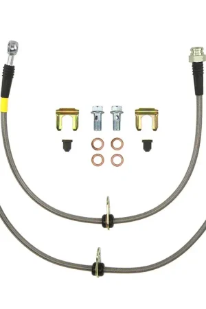 Weekend Sale Faction Fab Rear Stainless Steel Brake Lines (STi 08-17/ BRZ 13-18/GT-86 2018+)