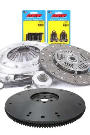RTS RTS Clutch & Billet Black Flywheel Assembly Heavy Duty Clutch Kit For Ford V8Multi Bolt Pattern 10-Spline 1 1/16in Diameter Shaft 11in Dia Holiday Sale