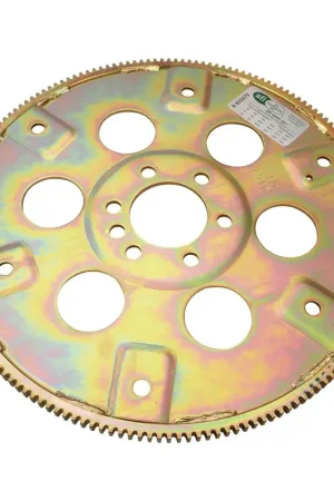 Exclusive RTS RTS Transmission Flexplate Gold Zinc Late SB Chevrolet 168 Tooth - External - 1-piece Rear Main Seal Block