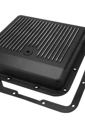 Top Pick RTS RTS Transmission Pan Cast Aluminium Stock Depth Black Machined Finned Chev For Holden TH350