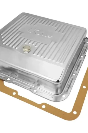 RTS RTS Transmission Pan Extra Capacity Steel Ribbed Chrome GM Chev Holden TH350 Worldwide Shipping