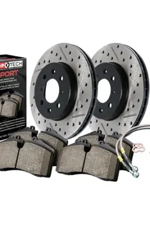 StopTech Sport Axle Pack, Drilled & Slotted, Front Seasonal Sale
