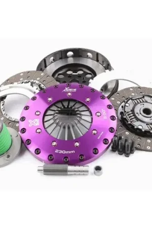 Xtreme Clutch Sprung Organic Twin Plate Clutch Kit (FORD MUSTANG 2.3L inc SMF+CSC) Exclusive