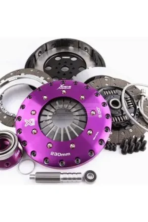 Factory Price Xtreme Clutch Sprung Organic Twin Plate Clutch Kit Hyd Con with Flywheel & CSC (SUBARU STI 6SPD)