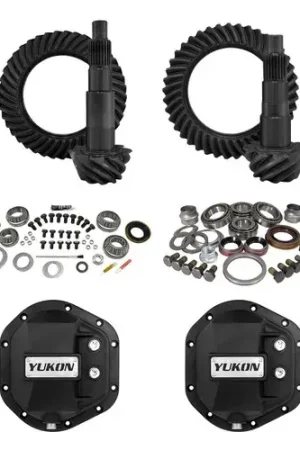 New Release Yukon Gear & Axle Stage 2 Jeep JL/JT Re-Gear Kit w/Covers Dana 44 5.38 Ratio 28 Spline