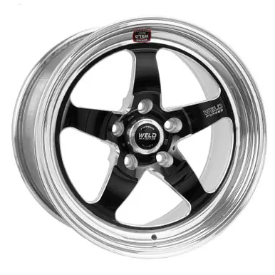 Original Weld S71 18x10 / 5x4.75 BP / 7.1in. BS Black Wheel (High Pad) - Non-Beadlock - 71HB8100B71A