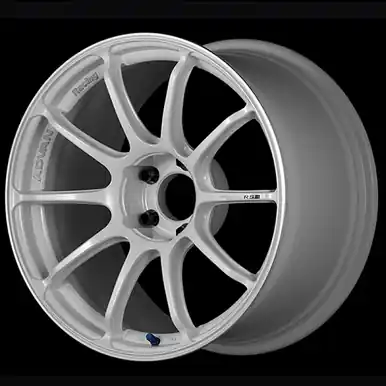 Save Now Advan RSIII 18x8.5 / +38 Offset / 5-114.3 / 73mm Bore / Racing White Metallic & Ring - YA38H38EWMR