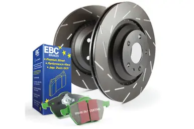 Hassle-Free Returns EBC S2 Kits Greenstuff Pads and USR Rotors - S2KR2338