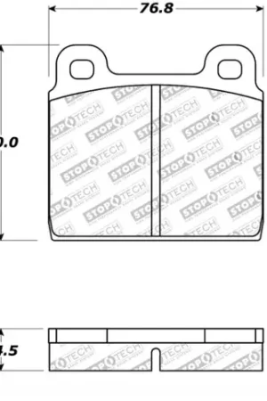Money Back Guarantee StopTech Performance 75-95 Alfa Romeo 2000 Spider/Graduate/Veloce Front Brake Pads - 309.00450