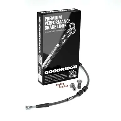 Goodridge 18-20 HD XL1200NS/XS (w/ABS) +2in Front Brake Line Kit - Black - HD0148-2FC-BK2 Direct From Manufacturer