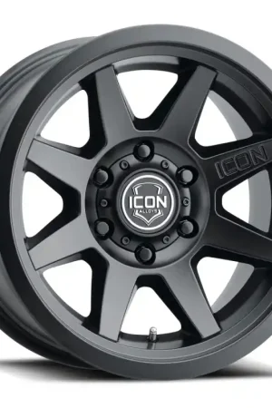 Price Drop ICON Rebound 17x8.5 5x5 -6mm Offset 4.5in BS 71.5mm Bore Satin Black Wheel