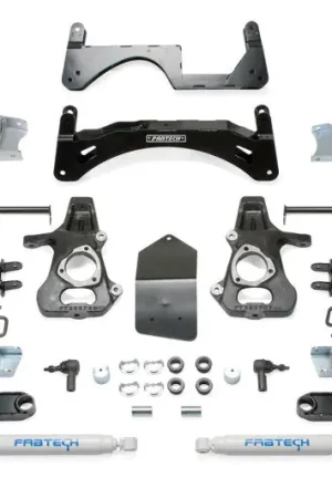 Fabtech 14-18 GM C/K1500 P/U w/oE Forg Stl UCA 6in Basic Sys w/Perf Sh – SBX Performance Direct From Factory