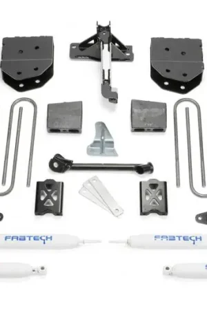 Budget Fabtech 05-07 Ford F250 4WD w/Factory Overload 6in Basic Sys w/Perf Shks