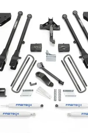 Hot Deal Fabtech 08-10 Ford F450/550 4WD 6in 4Link Sys w/Coils & Perf Shks