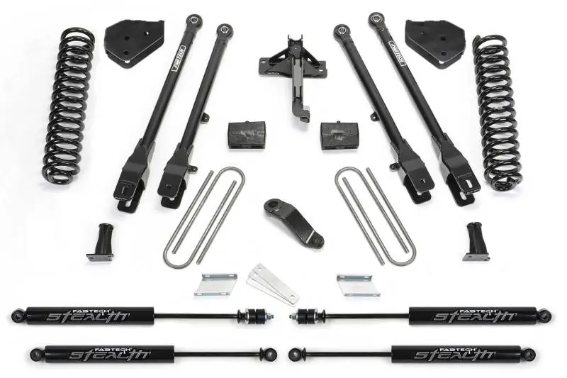 Fabtech 17-21 Ford F250/F350 4WD Gas 4in 4Link Sys w/Coils & Stealth – SBX Performance Brand New