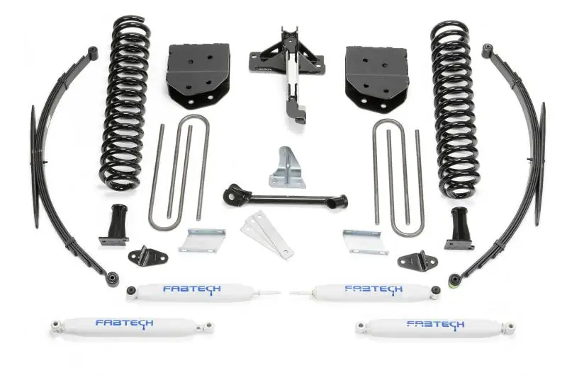 Deal Fabtech 08-16 Ford F250/350 4WD 8in Basic Sys w/Perf Shks & Rr Lf Sprngs