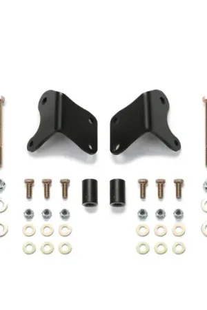 Fabtech 07-18 Jeep JK 4WD Front Lower Shock Mount Relocation Brackets Secure Checkout