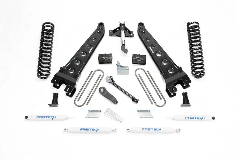 Seasonal Sale Fabtech 08-16 Ford F350/450 4WD 8 Lug 6in Rad Arm Sys w/Coils & Perf S – SBX Performance