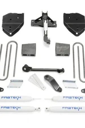 Fabtech 17-21 Ford F250/F350 4WD Gas 4in Basic Sys w/Perf Shks – SBX Performance Wholesale