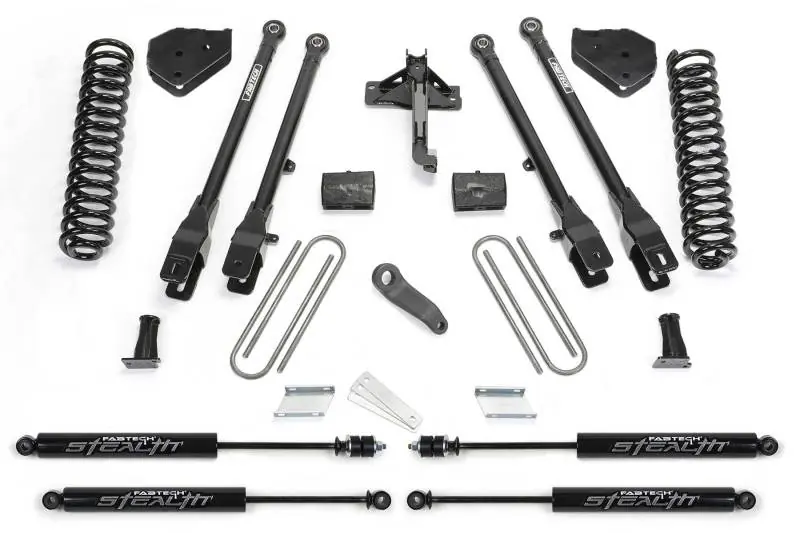 Fabtech 17-21 Ford F250/F350 4WD Diesel 6in 4Link Sys w/Coils & Stealt – SBX Performance New Arrival